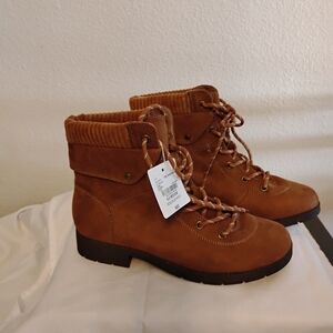 St. John's Bay Brown Lace-Up Boots